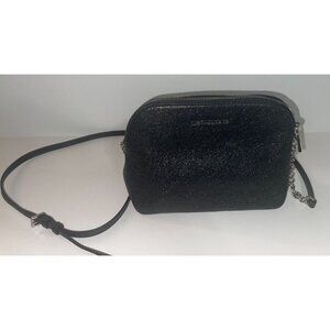 Michael Kors Dome Crossbody Black Glitter